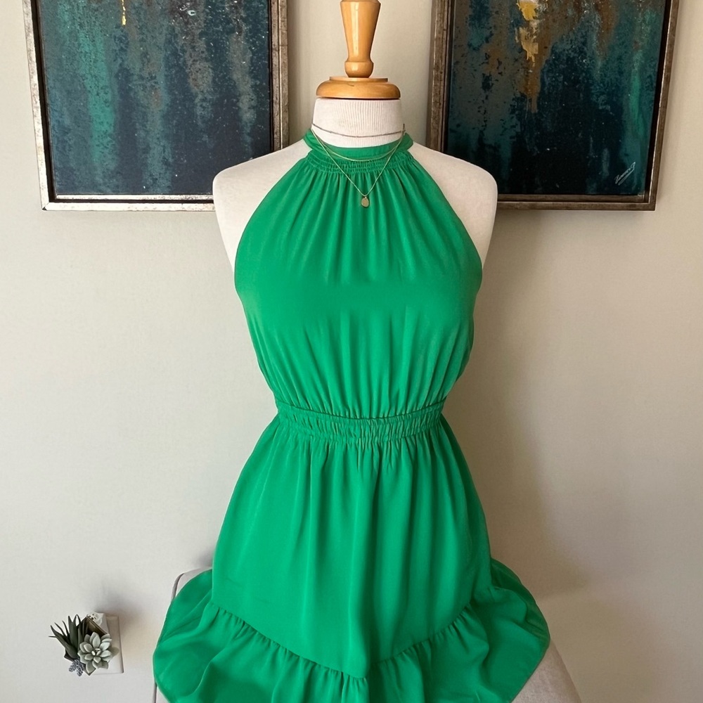 NWT Shinestar green dress.